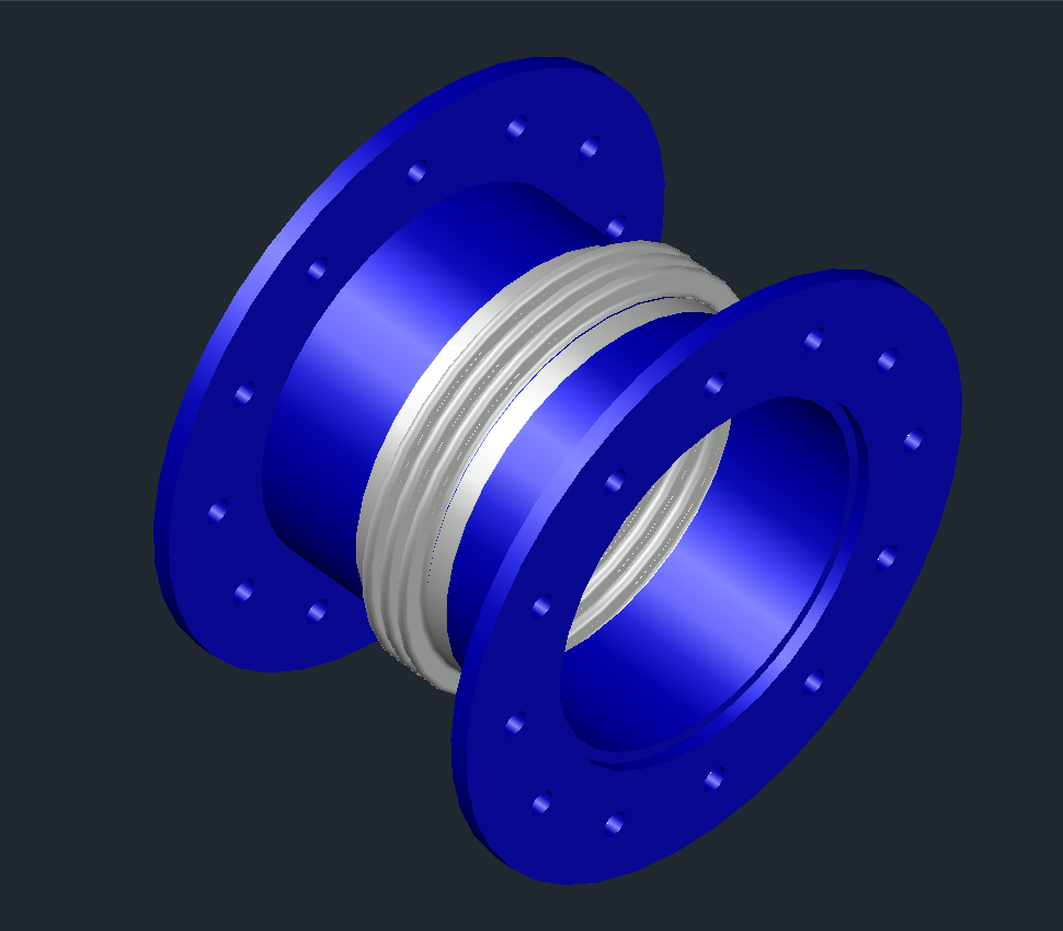 Stacked metal bellows elements